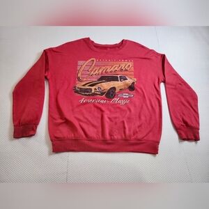 Men's Red Camaro Graphic Crewneck Sweatshirt